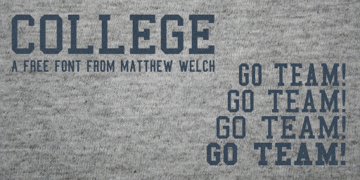 College Font