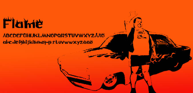 Flame Font