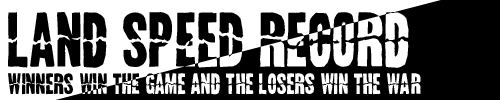 Land Speed Record Font