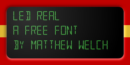 LED Real Font