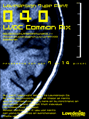 LVDC Common Pix2 Font