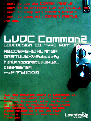 LVDC Common2 Font