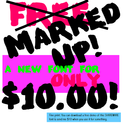 Marked Up Font