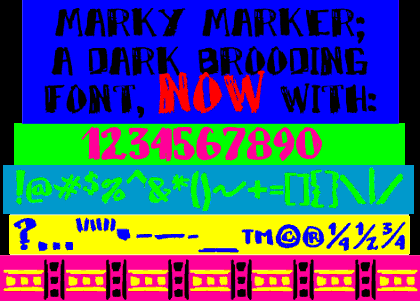 Marky Marker Font