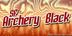 SF Archery Black Font