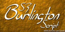 SF Burlington Script Font