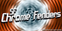 SF Chrome Fenders Font
