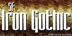 SF Iron Gothic Font