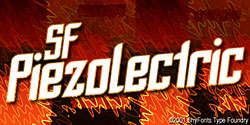 SF Piezolectric Font
