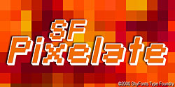 SF Pixelate Font