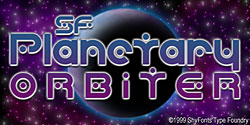 SF Planetary Orbiter Font