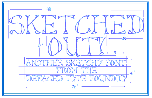 Sketched Out Font