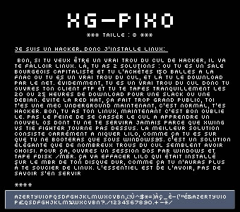 XG Pixo Font
