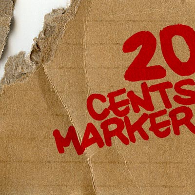 20 Cents Marker Font