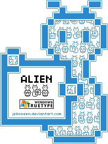 Alien ABC Font