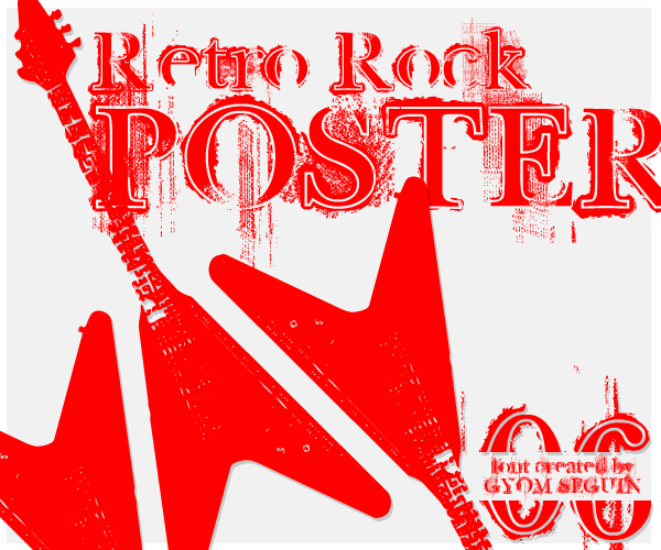 Retro Rock Poster Font