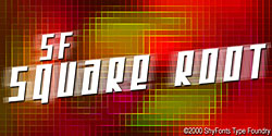 SF Square Root Font