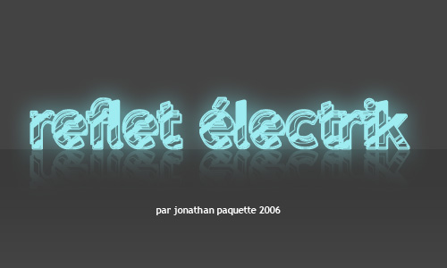 Reflet Électrik Font