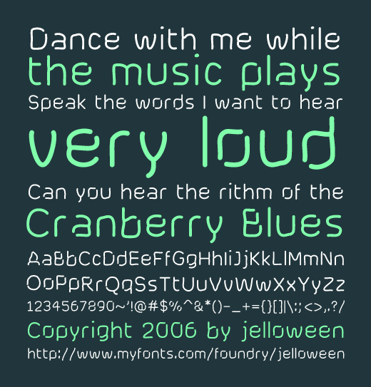 Cranberry Blues Font