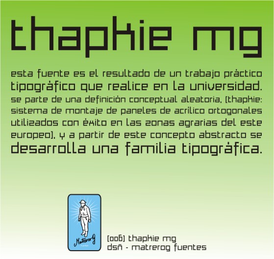 Thapkie MG Font