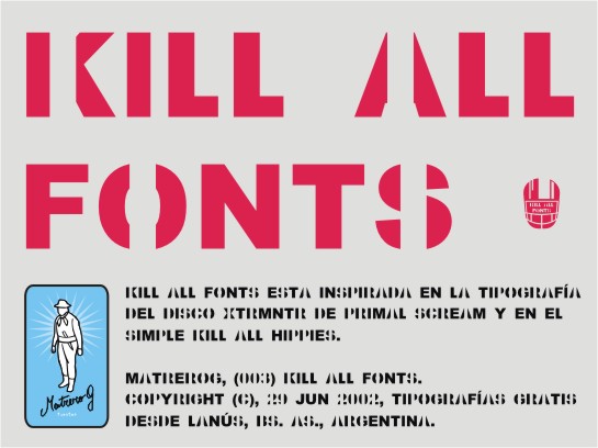 Kill All Fonts Font