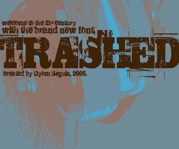 Trashed Font