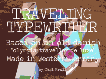 Traveling Typewriter Font