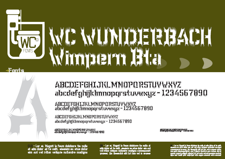 WC Wunderbach Wimpern Bta Font
