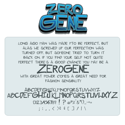 ZeroGene Font