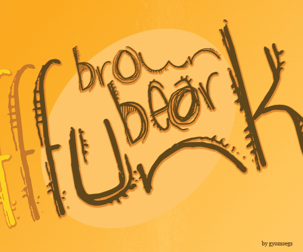 Brown Bear Funk Font