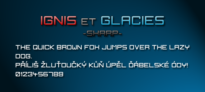Ignis et Glacies Sharp Font