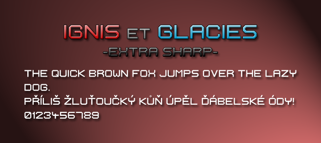 Ignis et Glacies Extra Sharp Font
