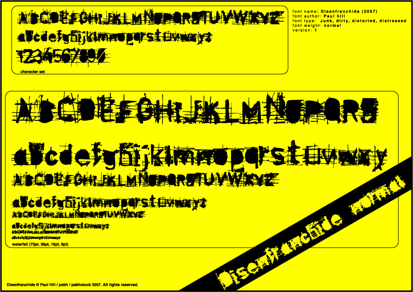 Disenfranchide Font
