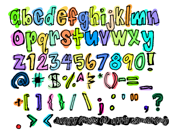 Jaggy Fries Font