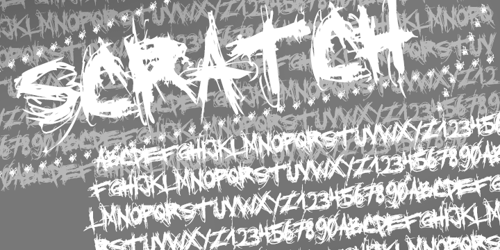 XXII Scratch Font
