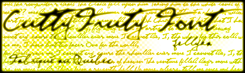 CuttyFruty Font