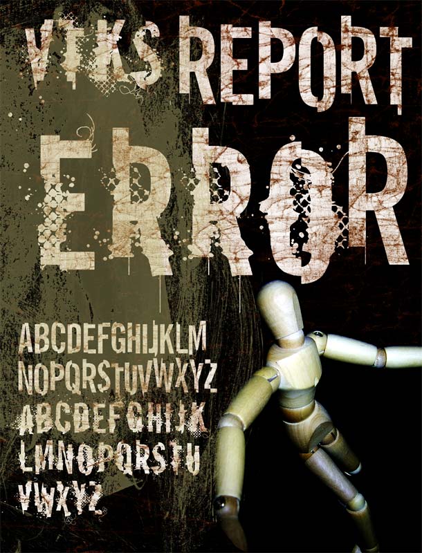 VTKS Report Error Font