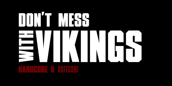 XXII Don't mess with Vikings Font