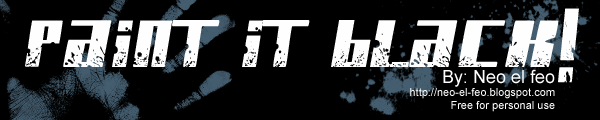 Paint It Black Font
