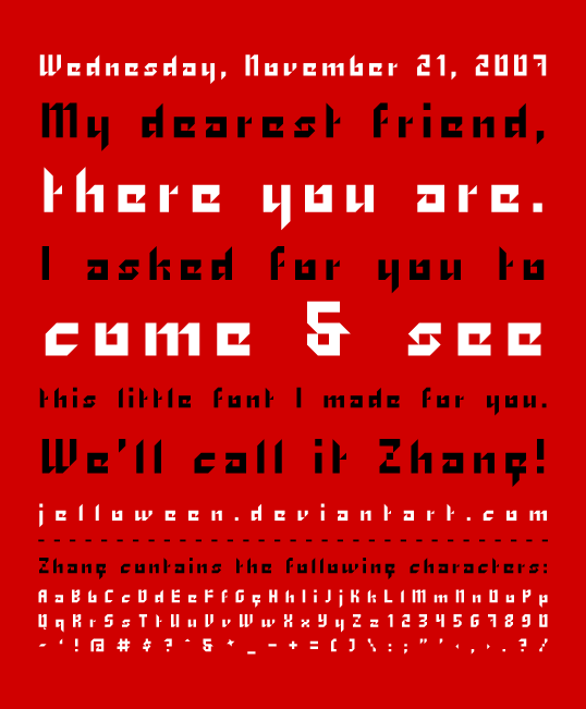 Zhang Font