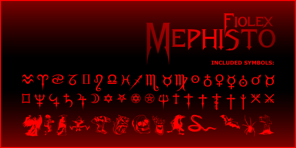 Fiolex Mephisto Font