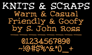 Knits and Scraps Font