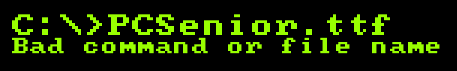 PC Senior Font