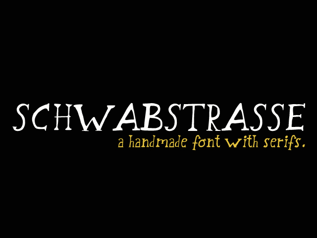 Schwabstrasse Font