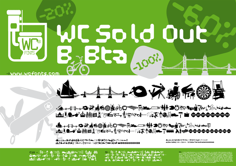 WC Sold Out B Bta Font