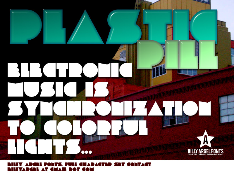 Plastic Pill Font