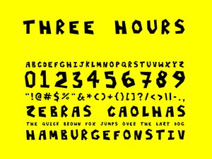 Three Hours Font