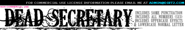Dead Secretary Font