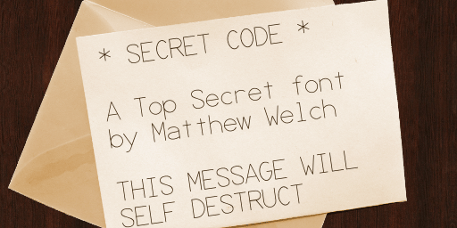Secret Code Font