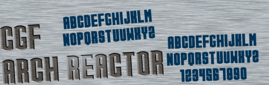CGF Arch Reactor Font